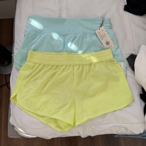 Calia Light Blue and DSG Yellow Athletic Shorts (Medium)